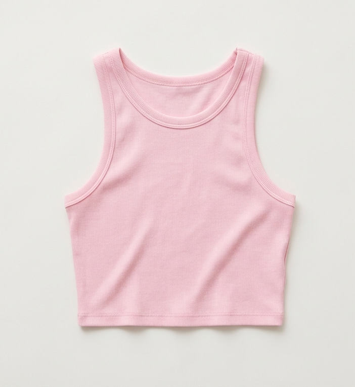 Cropped High Scoop Tank