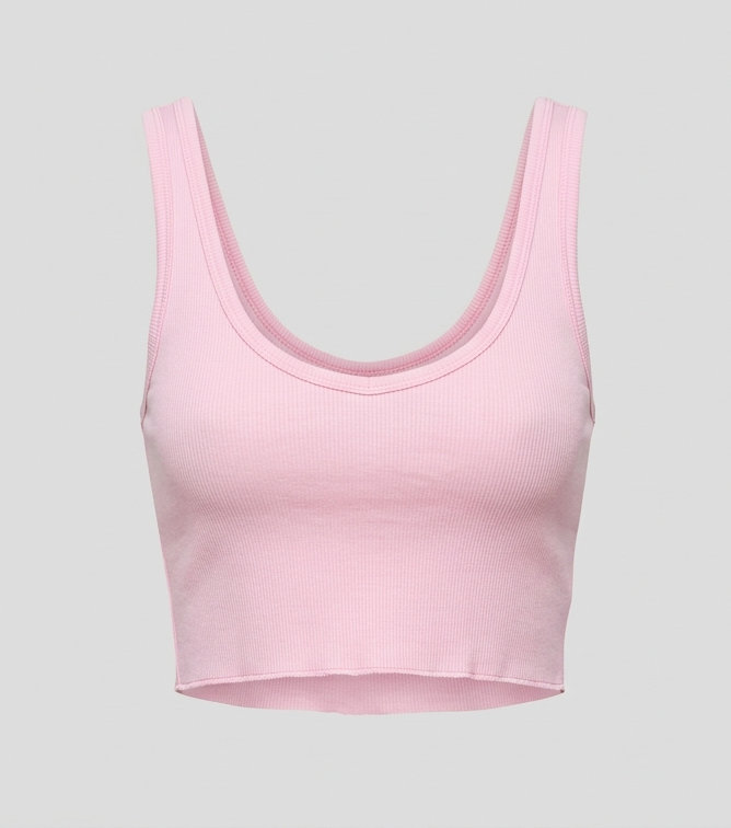 Cropped Low Scoop Tank