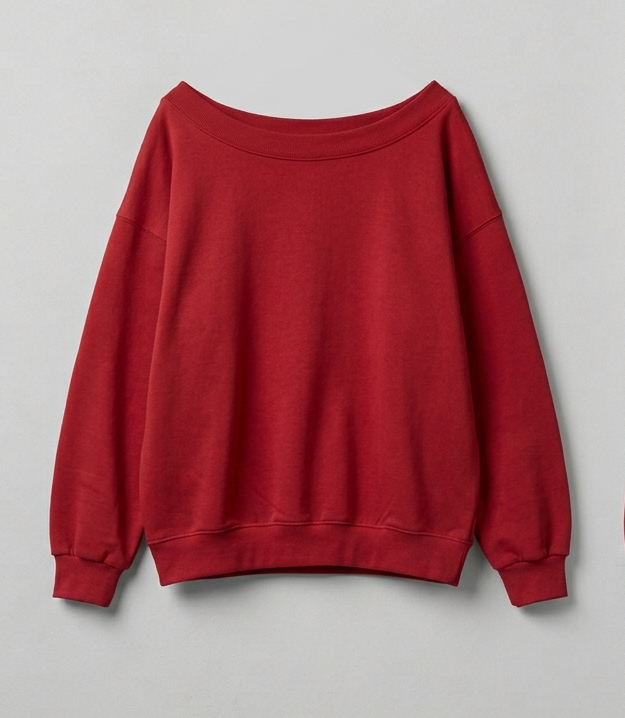 Off-Shoulder Sweatshirt