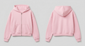 Cropped Zip-up Hoodie