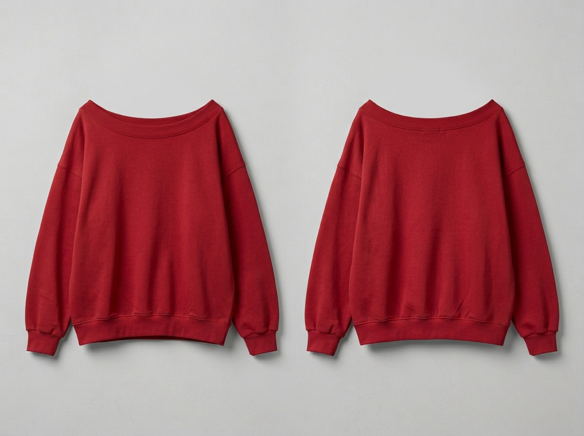 Off-Shoulder Sweatshirt