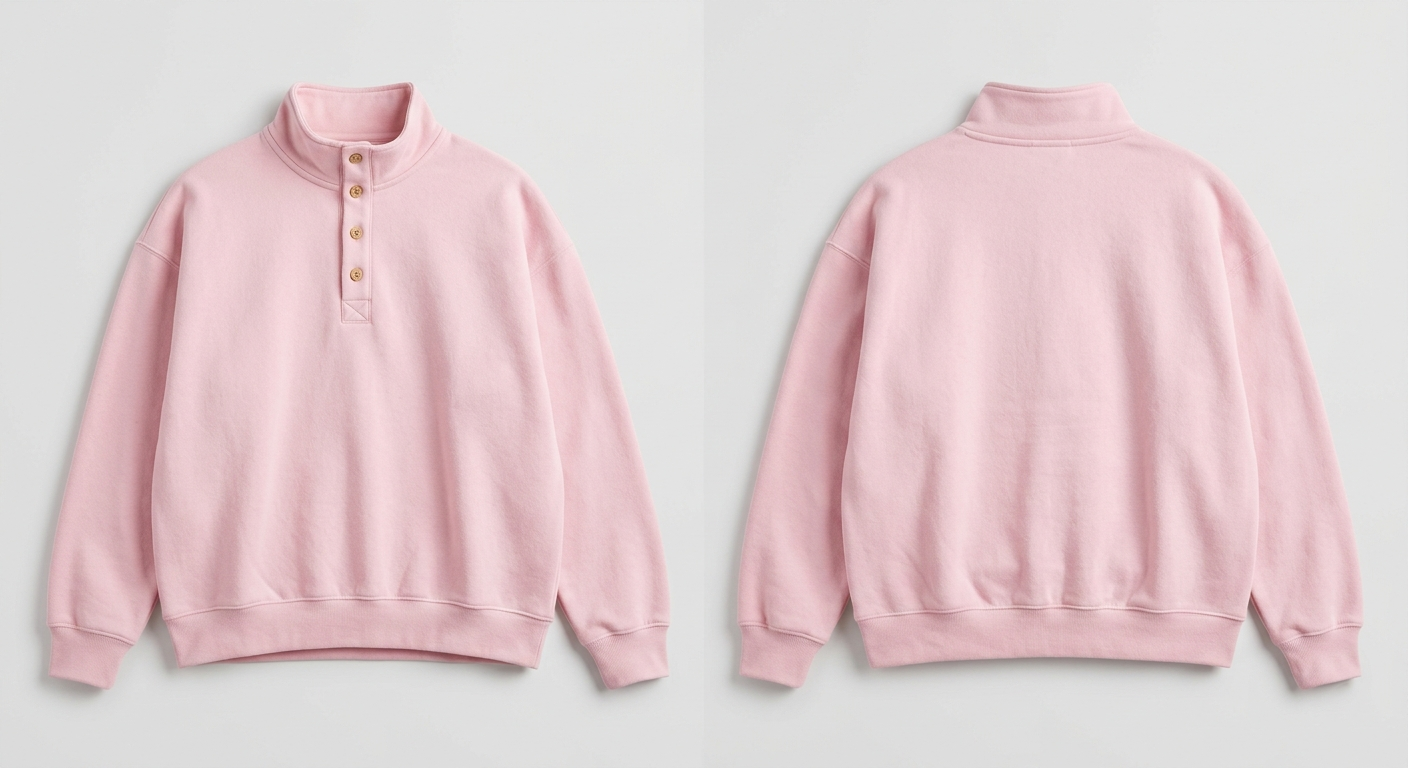 Quarter Button Sweatshirt