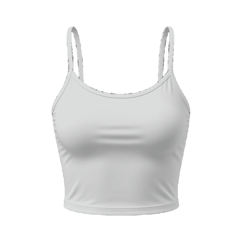 Cropped Strappy Tank front view