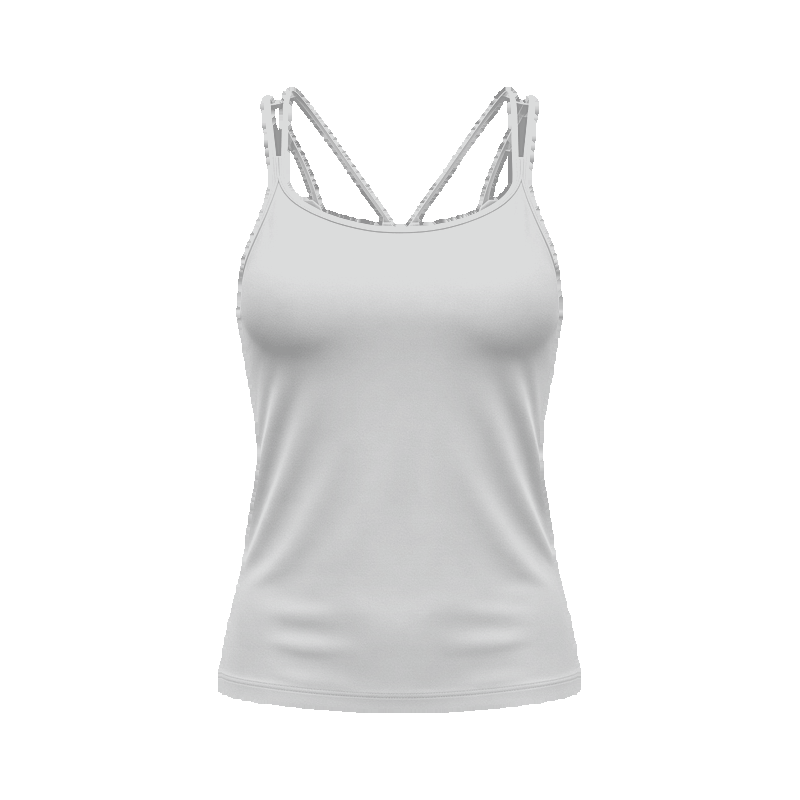 Double Strap Tank Cross Back front view