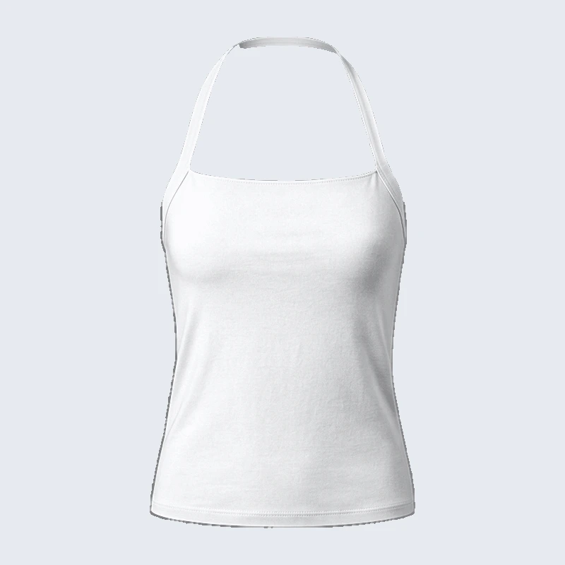 Halter Backless Tank 01 front view