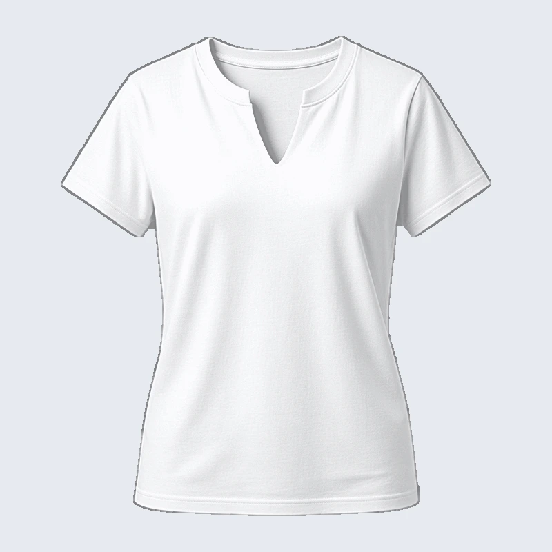 Notch Neck Teeshirt front view