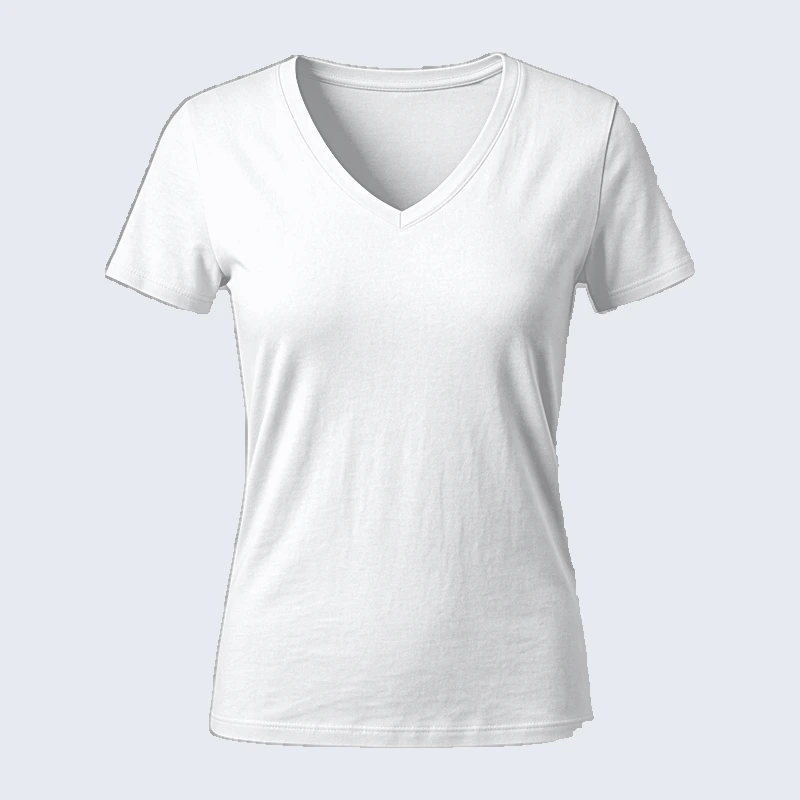 V-neck Tee Shirt front view