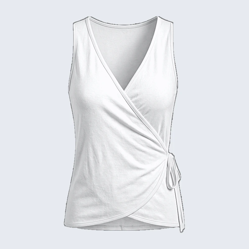 V-Neck Wrap Tank front view