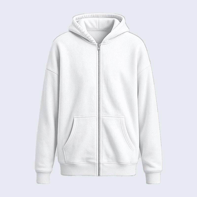 Zipper Hoodie 01 front view