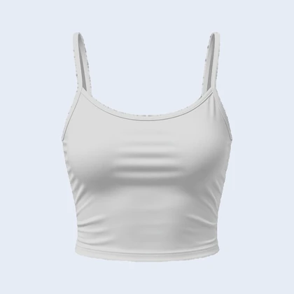 Cropped Length Strappy Tank