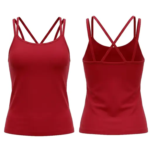 Double Strap Tank Cross Back