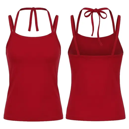 Double Strap Tank Tie Back