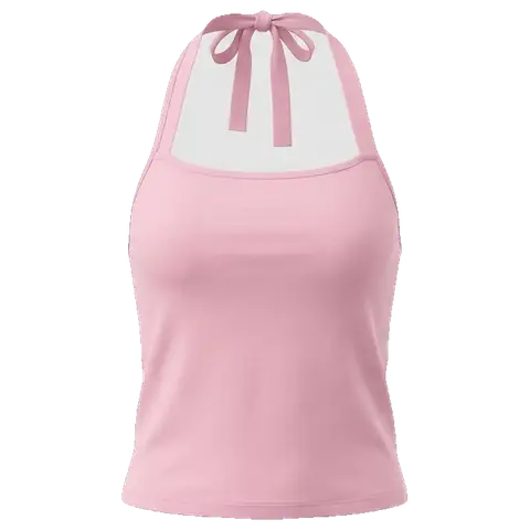 Halter Backless Tie Tank