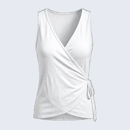 V-Neck Wrap Tank